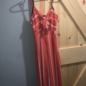 Jumpsuit with tie front